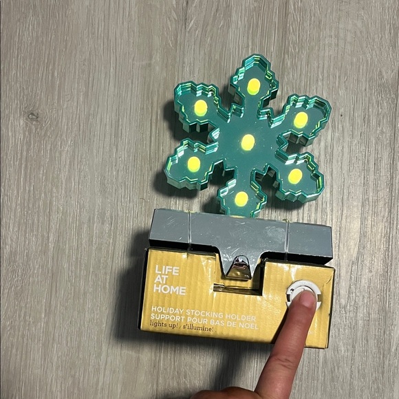 Life at Home Snowflake Stocking Holder - Picture 2 of 2